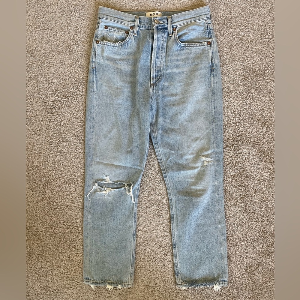 Agolde Riley High Rise Crop Jean - Picture 2 of 10